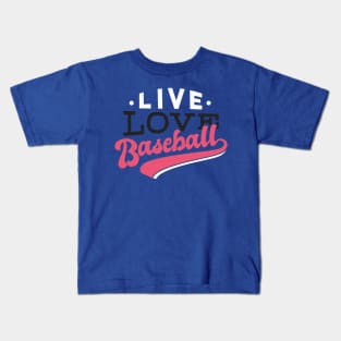 Live Love Baseball Kids T-Shirt